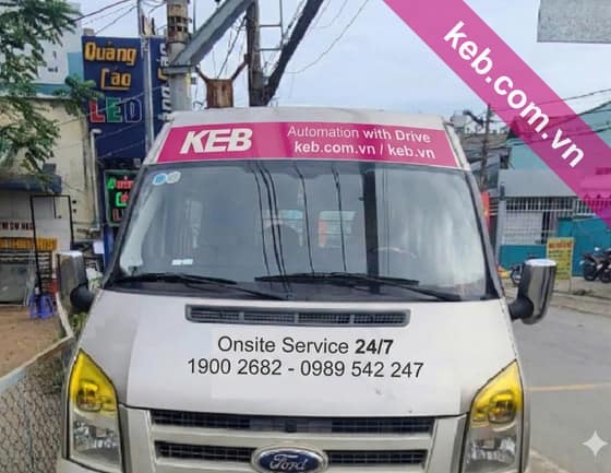 Xe dịch vụ onsite 24/7 của KEB Việt Nam