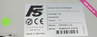 Tem bộ operator KEB F5 PROFINET mã 00F5060-L100
