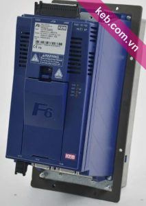 Mặt trước biến tần KEB F6 mã 15F6A32-3513 kiểu tản nhiệt xuyên tủ