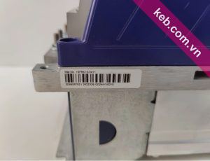 Nhãn mã trên khối tản nhiệt biến tần KEB F6 mã 19F6K13-3411